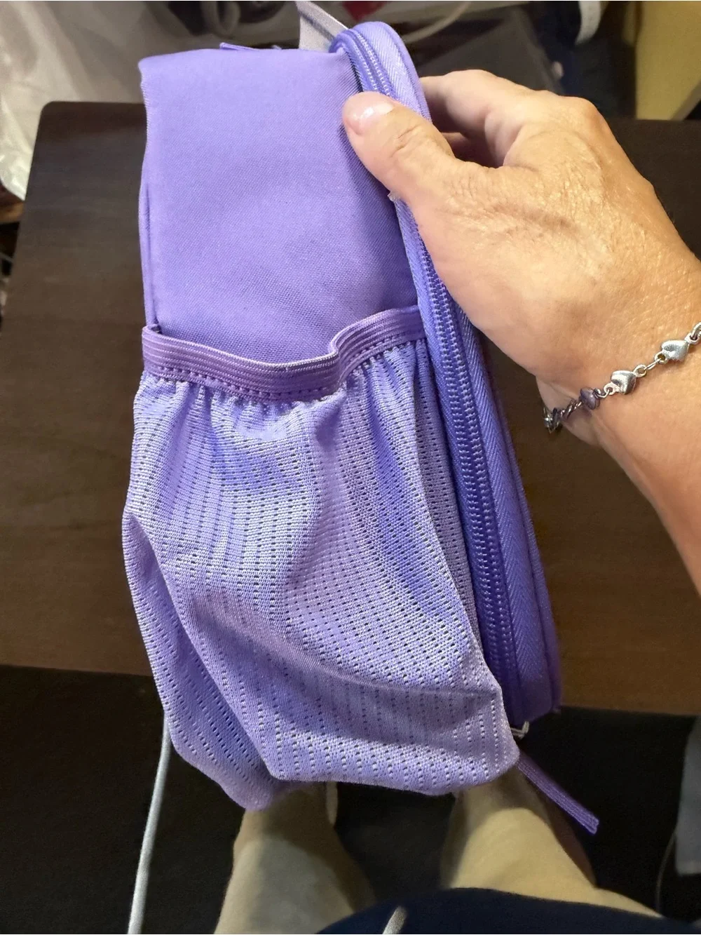 fit+fresh Purple Kids Lunch Bag with Customizable Charms
